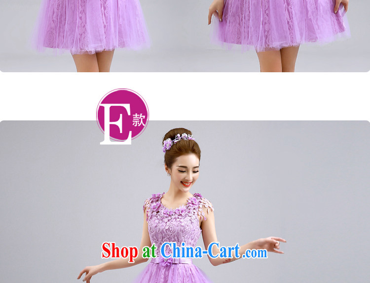 A service is a good summer 2015 new short bridesmaid's sister skirt small dress bridesmaid fitted dress purple F 06 - 606 Mary Magdalene chest with tail 2 XL pictures, price, brand platters! Elections are good character, the national distribution, so why buy now enjoy more preferential! Health