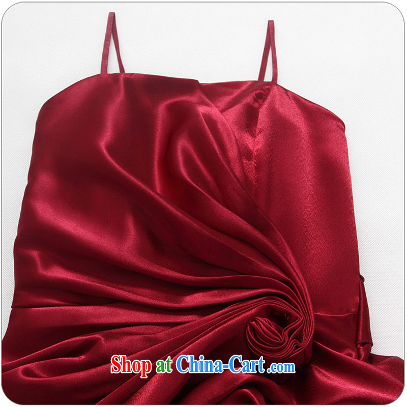 Constitution, 2015 new stylish evening dress straps show dress code and dress lantern skirt the small wedding dresses bridesmaid dress sister mm thick dresses wine red large XL 3 160 - 180 jack, constitution and clothing, and shopping on the Internet