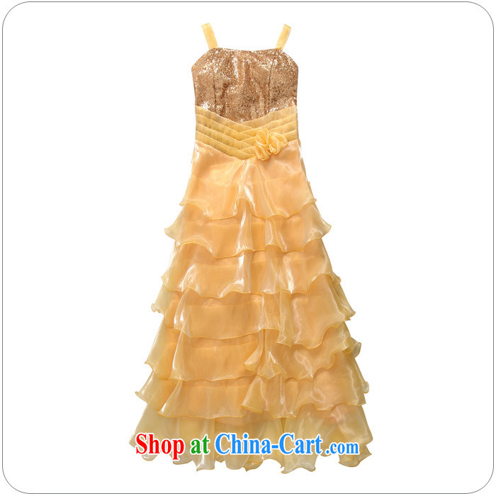 Constitution, 2015 evening the eyes show her night dress presided over the princess skirt XL sexy straps long evening dress thick mm wedding dresses yellow large XL 3 160 - 180 Jack pictures, price, brand platters! Elections are good character, the national distribution, so why buy now enjoy more preferential! Health