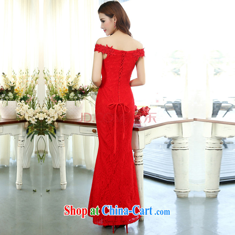 and the United States welcomes 2015 Jacob's spring and summer sleeveless wedding dress for banquet service performance bride down the liquor service 1515 red XL, the United States welcomes Jacob (meixinya), shopping on the Internet