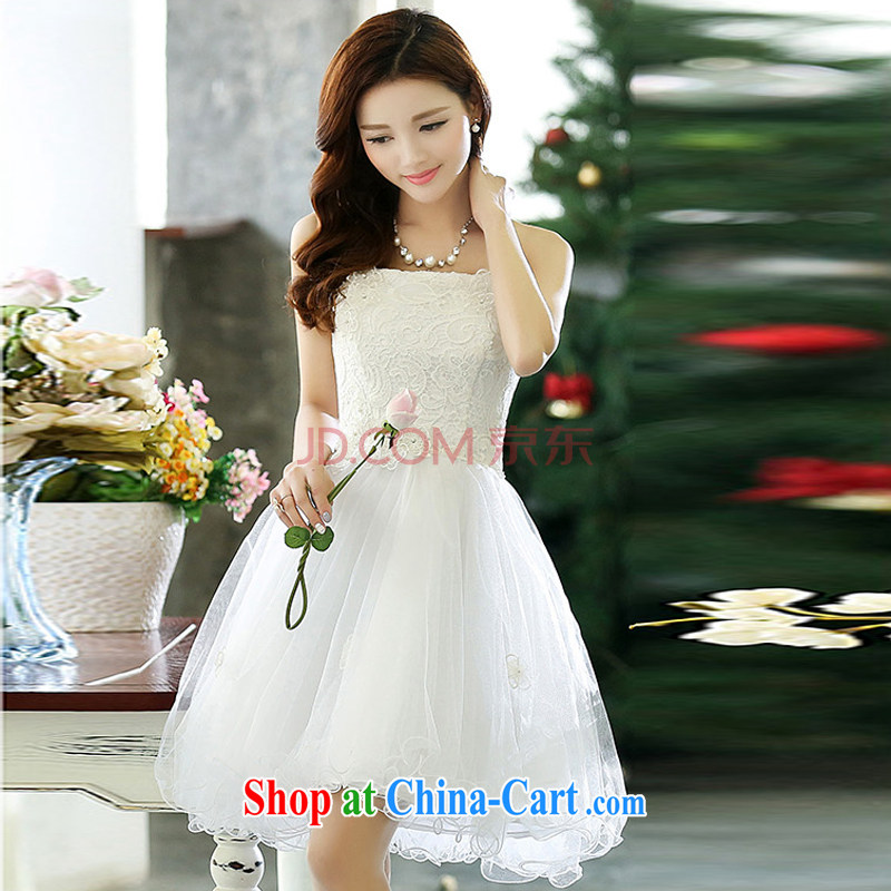 The Yan, Jacob 2015 spring and summer new female Korean lace shaggy stylish european Elizabeth root dresses wedding dresses 1523 white XL, the United States welcomes Jacob (meixinya), shopping on the Internet