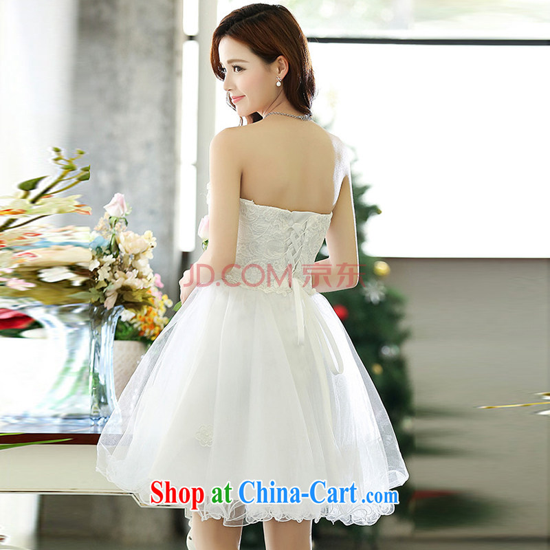The Yan, Jacob 2015 spring and summer new female Korean lace shaggy stylish european Elizabeth root dresses wedding dresses 1523 white XL, the United States welcomes Jacob (meixinya), shopping on the Internet