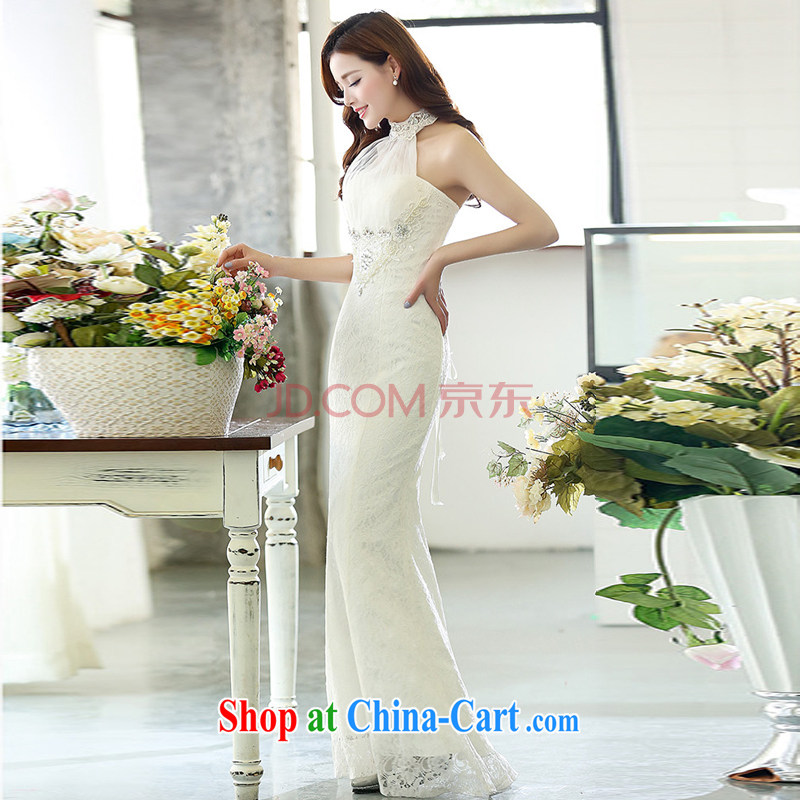 The Yan, 2015 new exclusive fashion the Mona Lisa root Dinner Dance chair dress dresses wedding bridal dresses 1513 white XL, the United States welcomes and Jacob (meixinya), online shopping