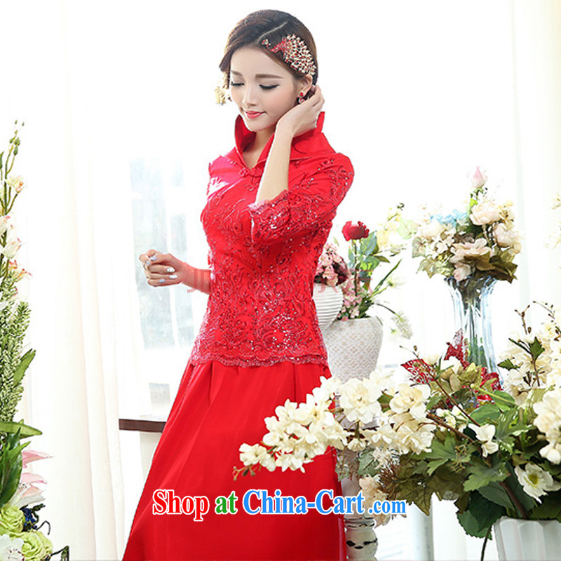 and the United States, welcoming spring 2015 The bride is a leading national original Red wedding dresses show hosted service, dresses for 1509 red XXXL, the United States and welcome, Jacob (meixinya), shopping on the Internet