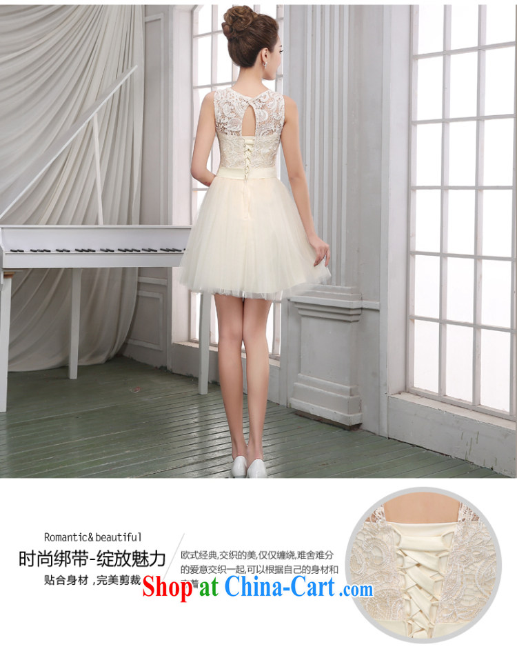 100 the ball bridesmaid dress new, summer 2015 Sau San short bridesmaid dresses in bridesmaid sister serving as annual meeting banquet show moderator small dress girl champagne color M pictures, price, brand platters! Elections are good character, the national distribution, so why buy now enjoy more preferential! Health