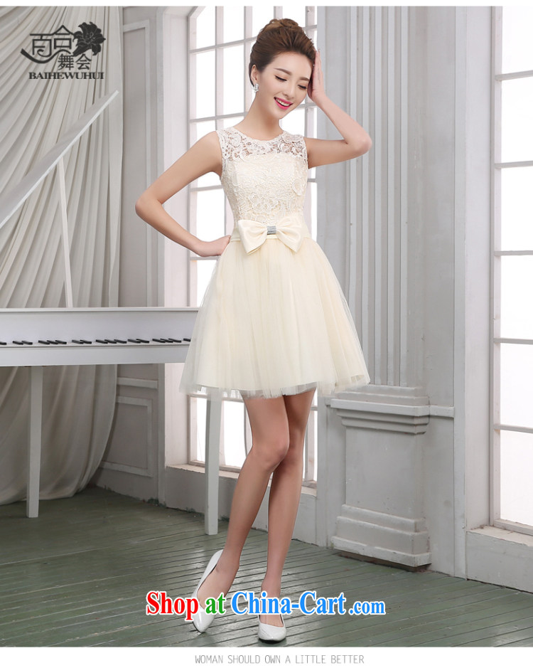 100 the ball bridesmaid dress new, summer 2015 Sau San short bridesmaid dresses in bridesmaid sister serving as annual meeting banquet show moderator small dress girl champagne color M pictures, price, brand platters! Elections are good character, the national distribution, so why buy now enjoy more preferential! Health
