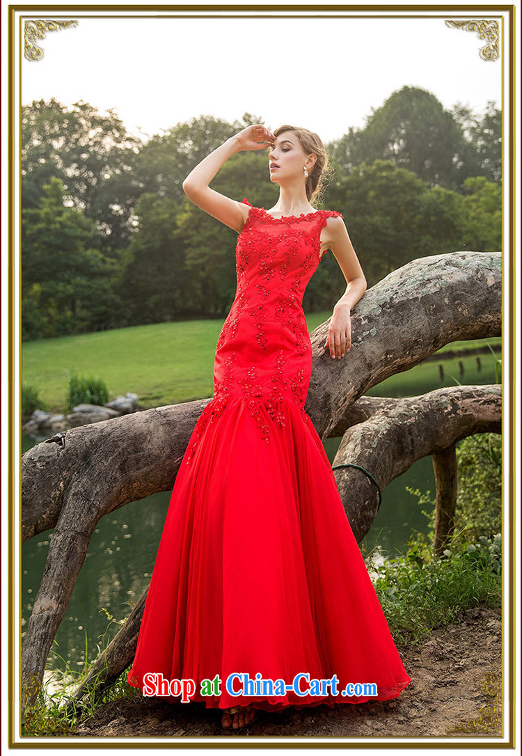 The bride's wedding dresses 2015 new crowsfoot dress red dress Royal sister 244 made 25 day shipping pictures, price, brand platters! Elections are good character, the national distribution, so why buy now enjoy more preferential! Health