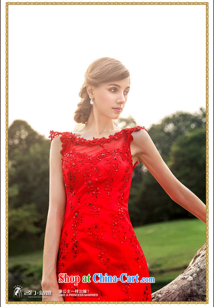 The bride's wedding dresses 2015 new crowsfoot dress red dress Royal sister 244 made 25 day shipping pictures, price, brand platters! Elections are good character, the national distribution, so why buy now enjoy more preferential! Health