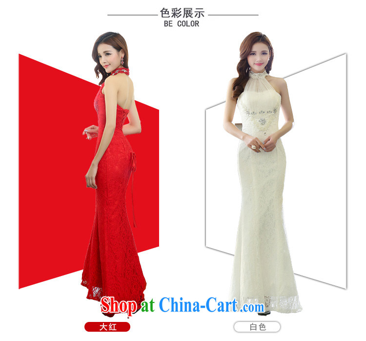 Arrogant season Evening Dress 2015 toast fall annual service dress back exposed Sau San crowsfoot marriages, long white gown XL pictures, price, brand platters! Elections are good character, the national distribution, so why buy now enjoy more preferential! Health