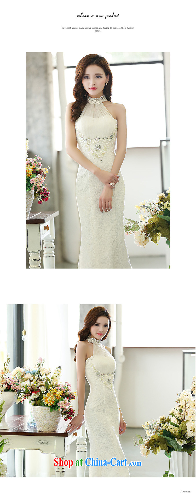 Arrogant season Evening Dress 2015 toast fall annual service dress back exposed Sau San crowsfoot marriages, long white gown XL pictures, price, brand platters! Elections are good character, the national distribution, so why buy now enjoy more preferential! Health