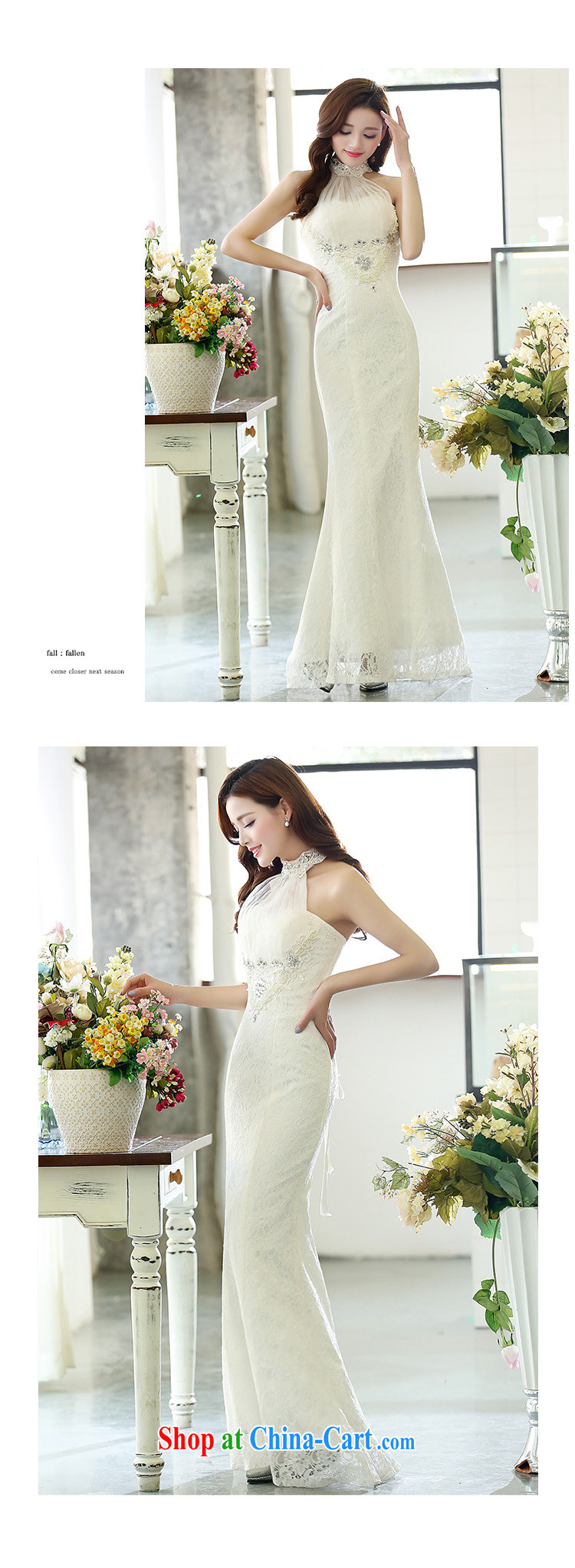 Arrogant season Evening Dress 2015 toast fall annual service dress back exposed Sau San crowsfoot marriages, long white gown XL pictures, price, brand platters! Elections are good character, the national distribution, so why buy now enjoy more preferential! Health