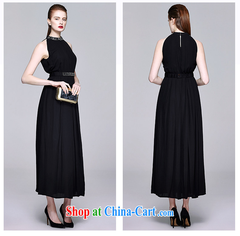 BBLLUUEE toner blue wardrobe 2015 summer new dress elegant snow woven a waist long skirt fairy dresses black XL pictures, price, brand platters! Elections are good character, the national distribution, so why buy now enjoy more preferential! Health
