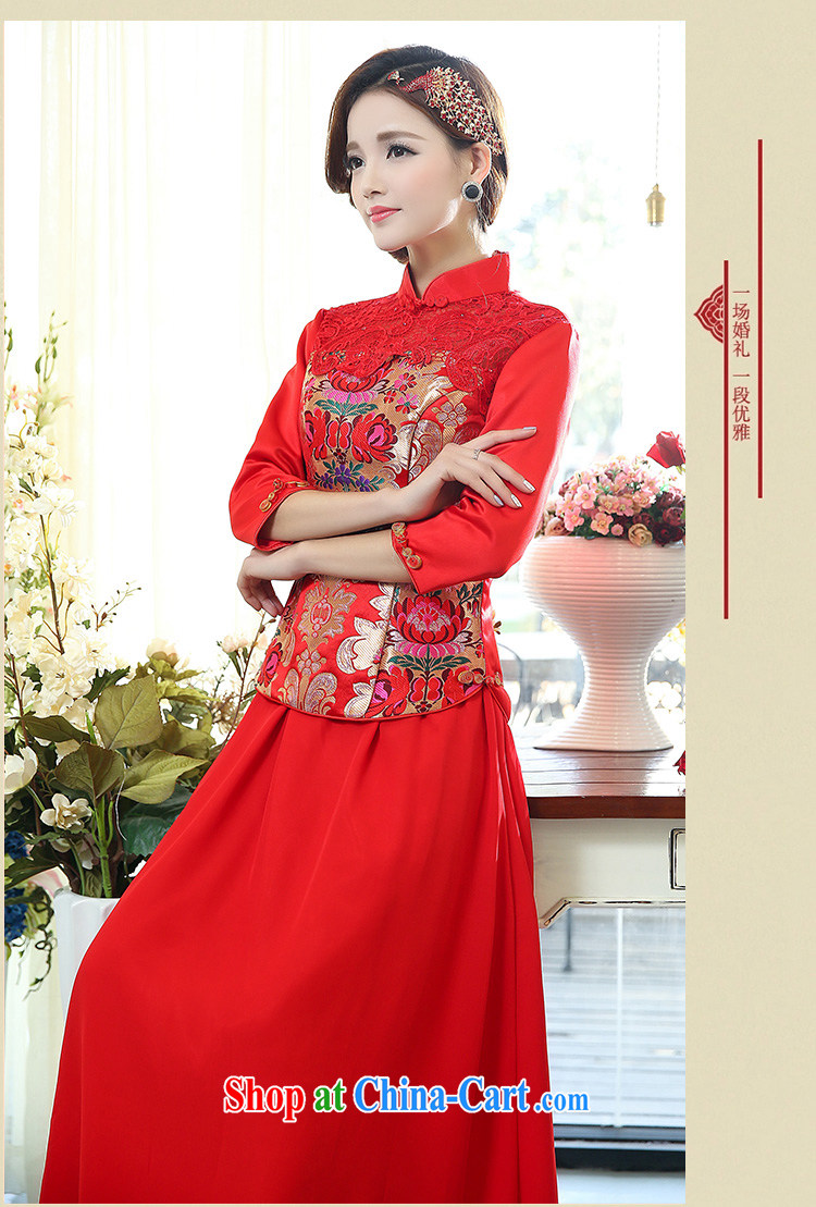 Arrogant season fall 2015 bridal wedding dress two-piece back door bows kit kit Chinese Dress embroidery red wedding with picture color XXXL pictures, price, brand platters! Elections are good character, the national distribution, so why buy now enjoy more preferential! Health