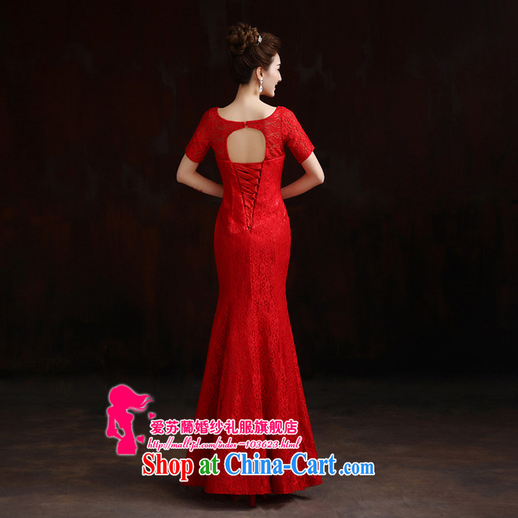 New bridal gown dresses the waist cultivating crowsfoot dress bows dress uniform performances back exposed video thin dress red XXL pictures, price, brand platters! Elections are good character, the national distribution, so why buy now enjoy more preferential! Health