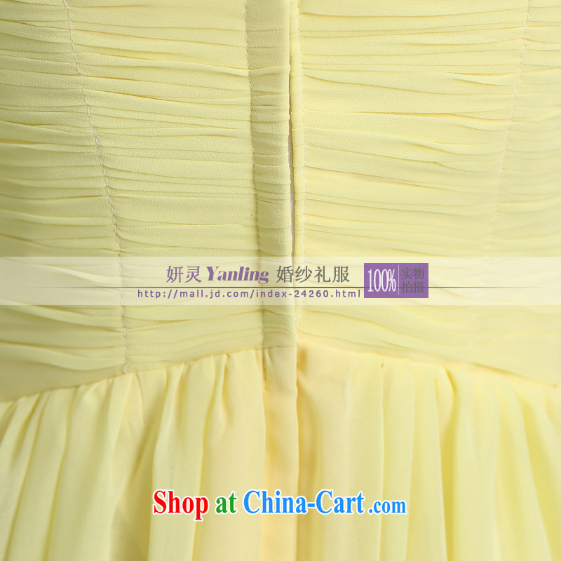 The Spirit/YL 2014 new bride wedding dresses Evening Dress toast serving long - 14,042 light yellow XXXXL, her spirit (Yanling), online shopping