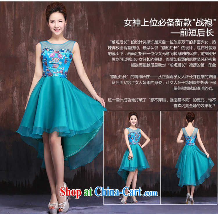 New 2015 short, Princess winter bridesmaid Evening Dress winter banquet hosted annual small dress X 0019 XL pictures, price, brand platters! Elections are good character, the national distribution, so why buy now enjoy more preferential! Health