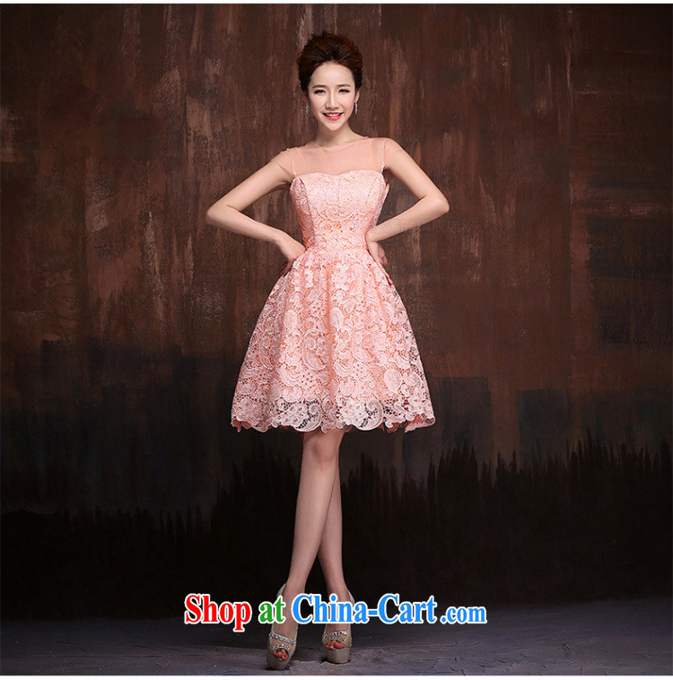 bridesmaid short small dress dress bridal wedding Wedding Fashion lace bows service bridesmaid evening service 0001 J M pictures, price, brand platters! Elections are good character, the national distribution, so why buy now enjoy more preferential! Health