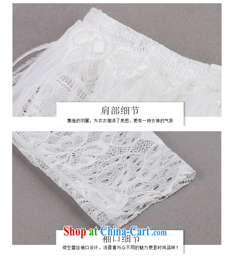 Yi Ge lire name Yuan temperament of a sense field bare shoulders the lace Openwork cuff dress dress white 6904 S pictures, price, brand platters! Elections are good character, the national distribution, so why buy now enjoy more preferential! Health