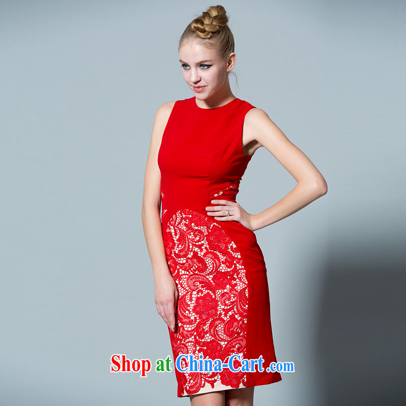 A yarn wedding dresses new lace lace short skirt dress toast clothing dresses 2015 new 30230852 red L stock code 165 /88 A, a yarn, shopping on the Internet