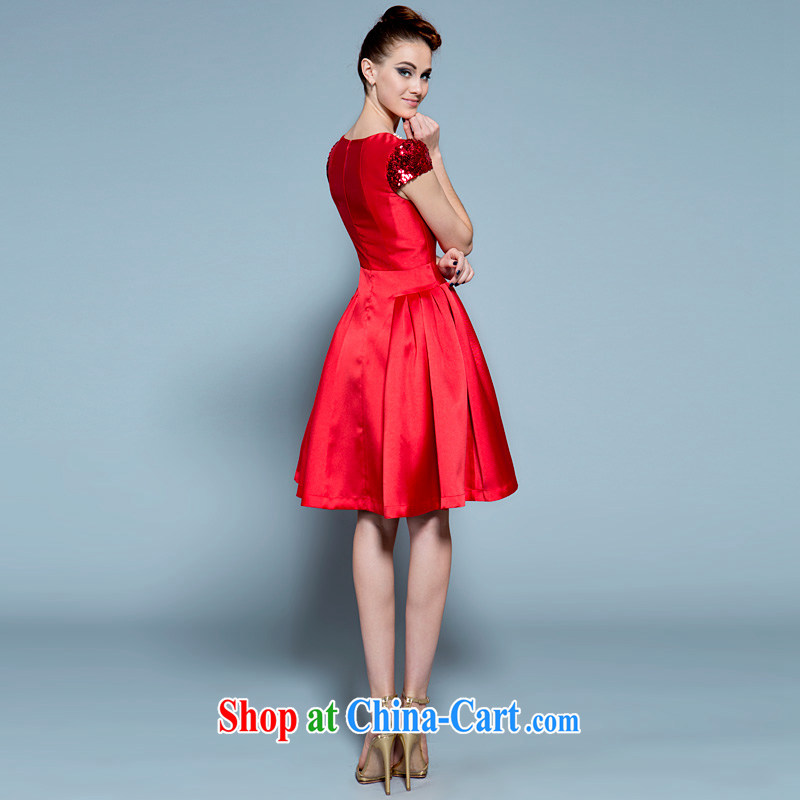 A yarn wedding dresses dresses 2015 new bag cuff shaggy short skirts, bridal dresses serving toast summer red 30220885 black L code in stock 165 /88 A, a yarn, shopping on the Internet