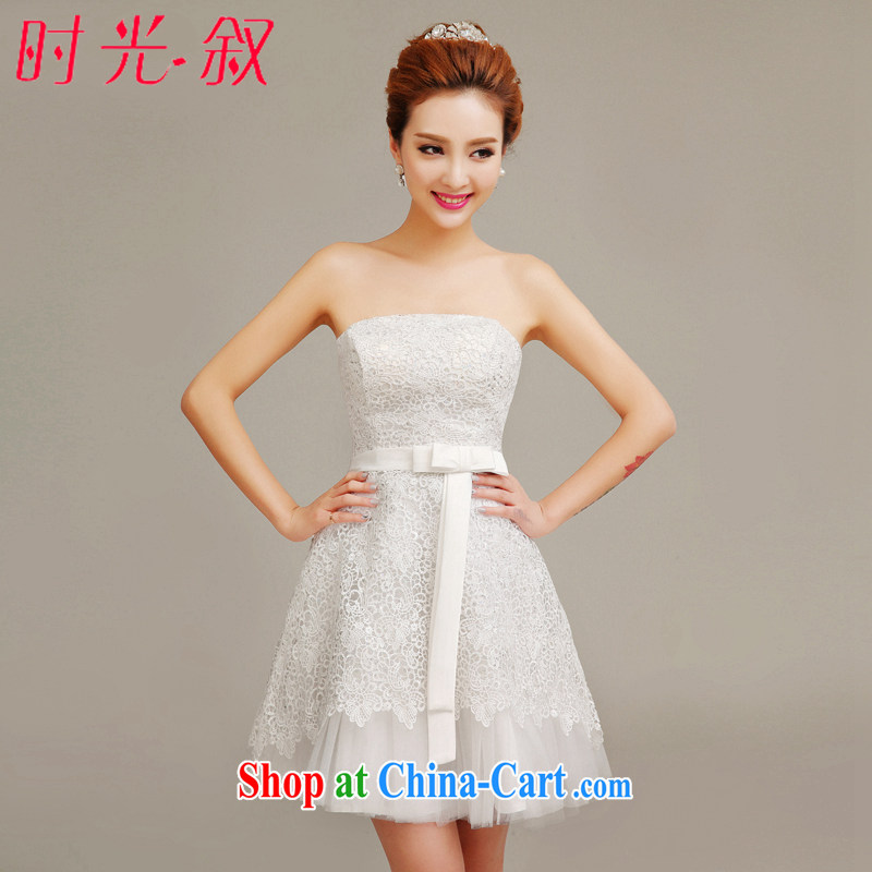 Time his bare chest small dress bride wedding toast bridesmaid clothing female moderator short evening dress suit students graduated XXL dresses
