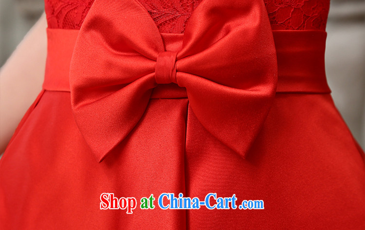 Honey, bride 2015 new bride's wedding dress short skirt, red wedding field shoulder bows. Spring and Summer red M pictures, price, brand platters! Elections are good character, the national distribution, so why buy now enjoy more preferential! Health