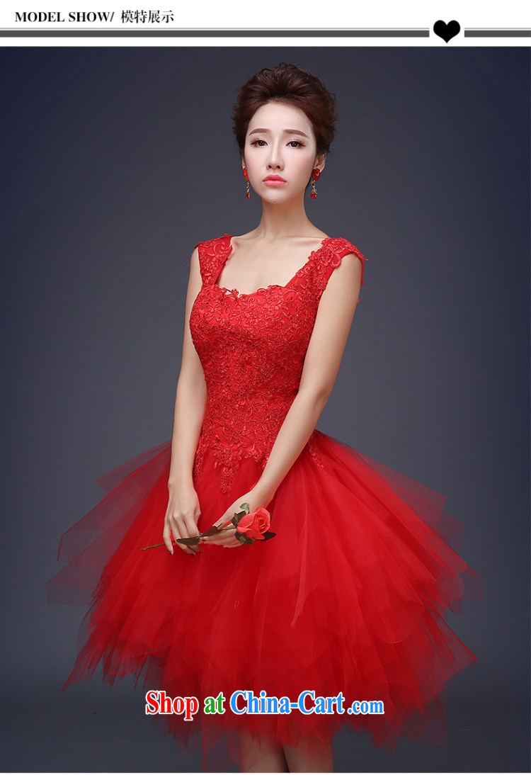 The Vanessa wedding dresses new Korean-style red lace short Meeting banquet dress bride wedding toast serving shoulders small dress dance dress female Red lace short dress tailored (final) pictures, price, brand platters! Elections are good character, the national distribution, so why buy now enjoy more preferential! Health