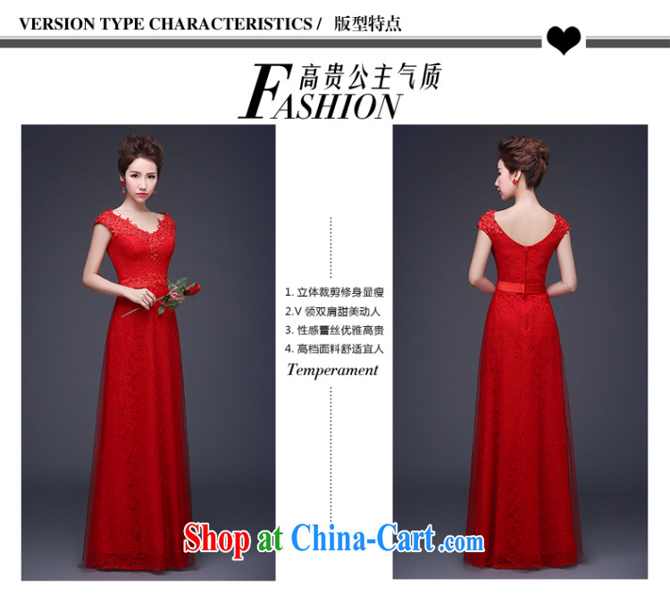 The Vanessa bridal toast clothing stylish new banquet party Evening Dress red long wedding dress bridal wedding beauty shoulders dress girls red long marriage toast service tailored (final) pictures, price, brand platters! Elections are good character, the national distribution, so why buy now enjoy more preferential! Health