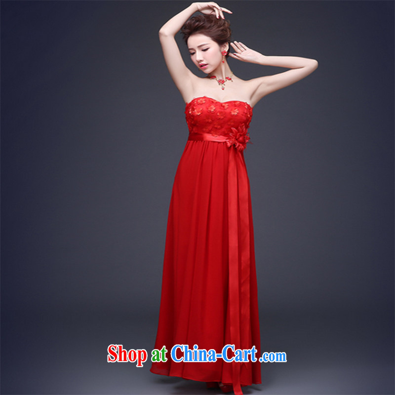 The Vanessa toast Service Bridal new bride wedding dress Red Beauty, toast wiped his chest cultivating party banquet dress graduation dress girls red long toast wedding dress tailored (final) and Vanessa (Pnessa), online shopping