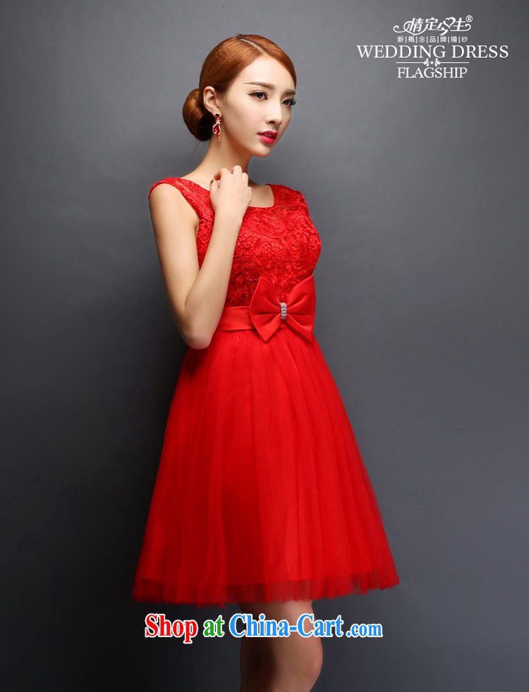 Love Life 2015 new lace a Field shoulder bows serving pregnant women short red shaggy dress beauty graphics thin wedding dress red M pictures, price, brand platters! Elections are good character, the national distribution, so why buy now enjoy more preferential! Health
