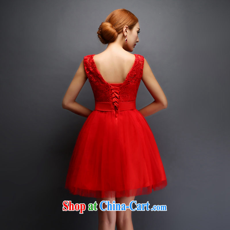 Love Life 2015 new lace a Field shoulder bows serving pregnant women short red shaggy dress beauty graphics thin wedding dress red M, love life, and shopping on the Internet