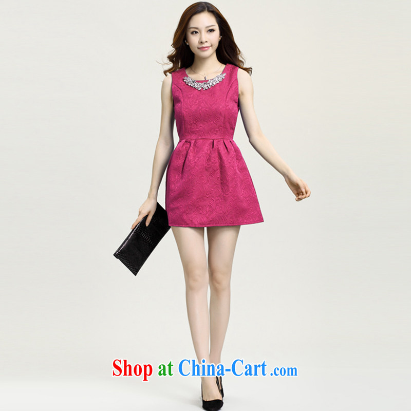Yi Contact Feed spring 2015 new small fragrant wind girls dresses bridesmaid dress of Yuan, the dress code the princess dress 5828 rose red XXL clothing, contacts, and, shopping on the Internet