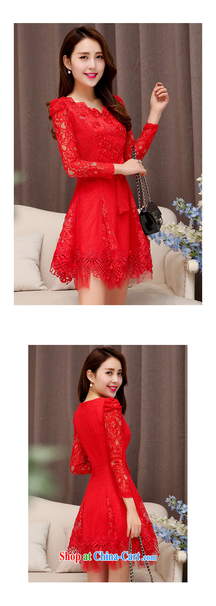 Cayman commercial silk dresses, dresses 2015 spring Korean fashion style red bridal wedding dress back door toast bridesmaid dress dresses red XXL pictures, price, brand platters! Elections are good character, the national distribution, so why buy now enjoy more preferential! Health