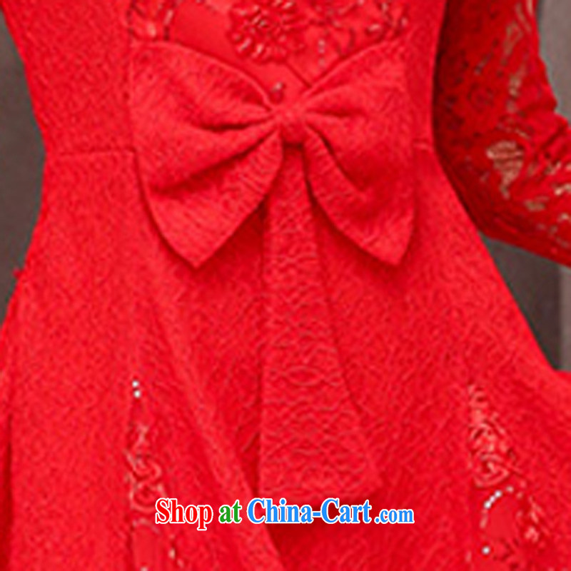 Los Angeles 2015 new bride bridesmaid toast wedding dress lace stitching beauty dresses dress red XXL, Los Angeles (ROLUZEE), shopping on the Internet