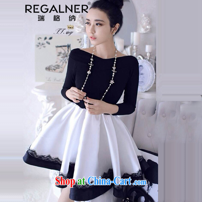 Ryan, 2015 new sexy men black-and-white stitching small dress lace lace a field for your shoulders my store shaggy dress the dresses picture color code, Ryan, (REGALNER), and, on-line shopping