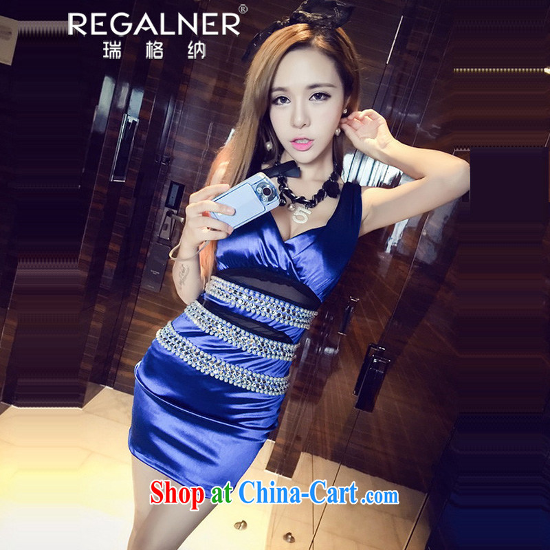 Ryan, the 2015 summer, the United States and Europe, sense of my store to dress temptation low chest vest the Pearl River Delta (PRD-pockets and dresses are black, Ryan Wagner (REGALNER), shopping on the Internet