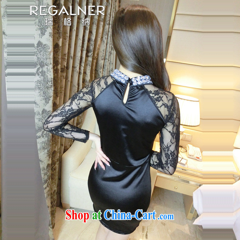 Ryan, 2015, spring and summer, the sense of my store V for biological empty terrace chest the Pearl package and cultivating dresses small dress suits are code, Ryan, (REGALNER), shopping on the Internet