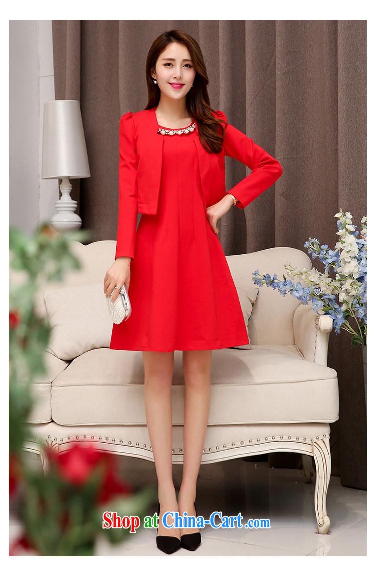 Arrogant season autumn 2015 new large red bride fitted dresses marriage back door bows dress beauty red skirt two piece red L pictures, price, brand platters! Elections are good character, the national distribution, so why buy now enjoy more preferential! Health