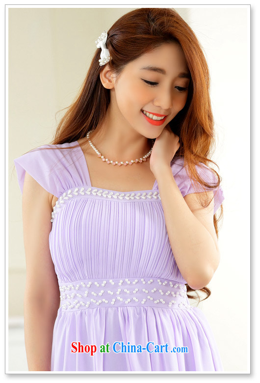 The package mail, Japan, and the ROK is the female elegant manually staple Pearl dress sister dress long snow woven small dress party for long dresses purple XXXL pictures, price, brand platters! Elections are good character, the national distribution, so why buy now enjoy more preferential! Health
