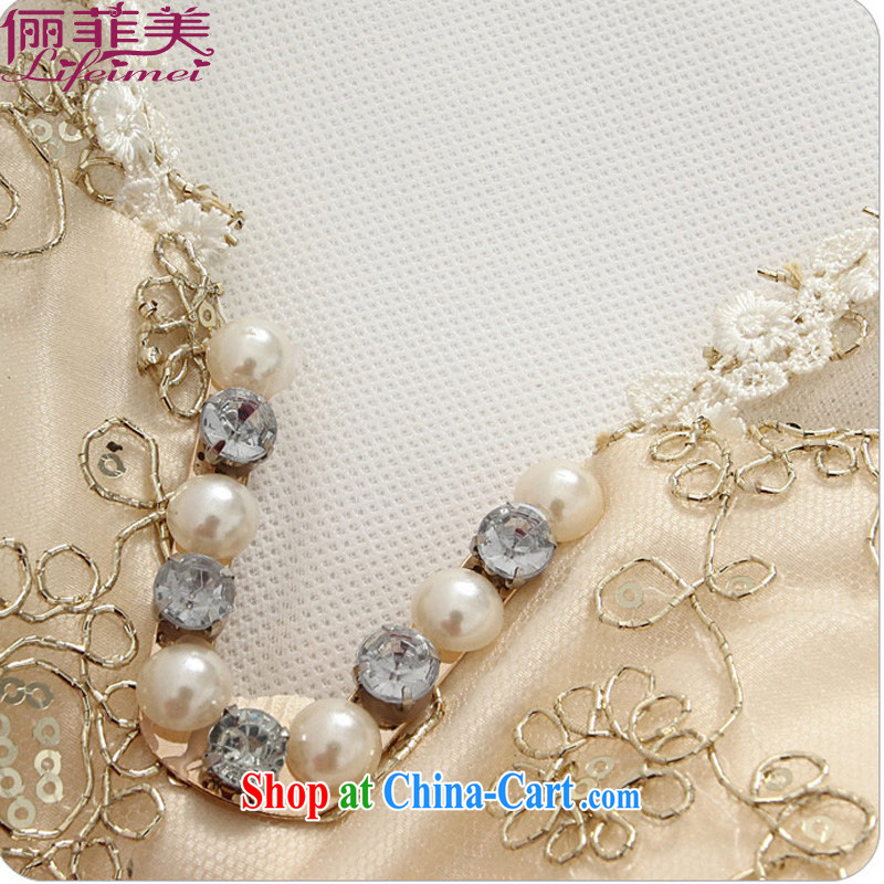 Philippines contributed US Korean staple Pearl small V brought back exposed sexy sleeveless style high waist is not rules, with beauty dress celebration small dress champagne color XXXL, bring about Philippines and the United States, and, on-line shopping