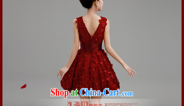 Early definition 2015 new dress marriage red shaggy dress stylish bridesmaid serving the wedding dress bridal toast serving red dress L pictures, price, brand platters! Elections are good character, the national distribution, so why buy now enjoy more preferential! Health