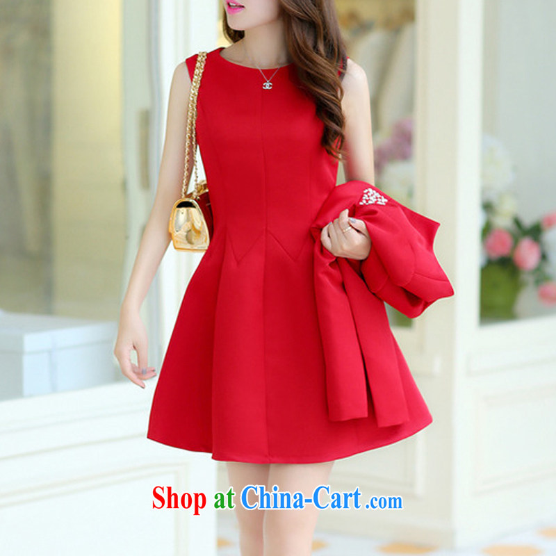 Cayman business, Gift wedding dresses 2015 spring new Korean style two-piece wedding bridal gown back-door toast bridesmaid boxed two-piece dresses red S, business, gift, shopping on the Internet