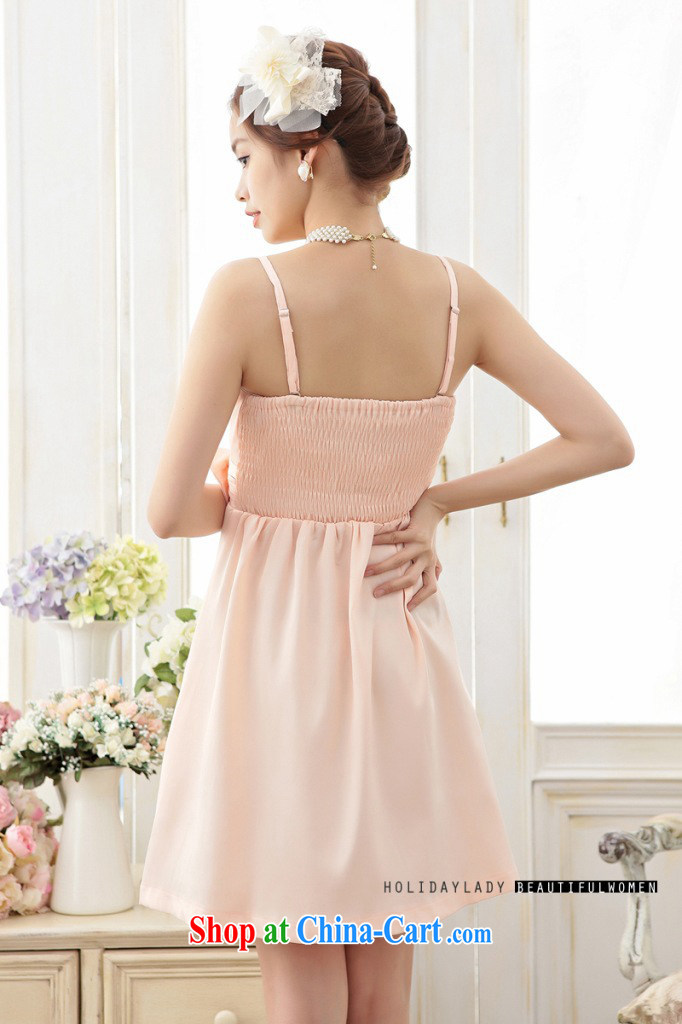 Light (at the end QIAN MO) simple and sweet chest creases straps bowtie small dress dresses 3390 apricot XL pictures, price, brand platters! Elections are good character, the national distribution, so why buy now enjoy more preferential! Health