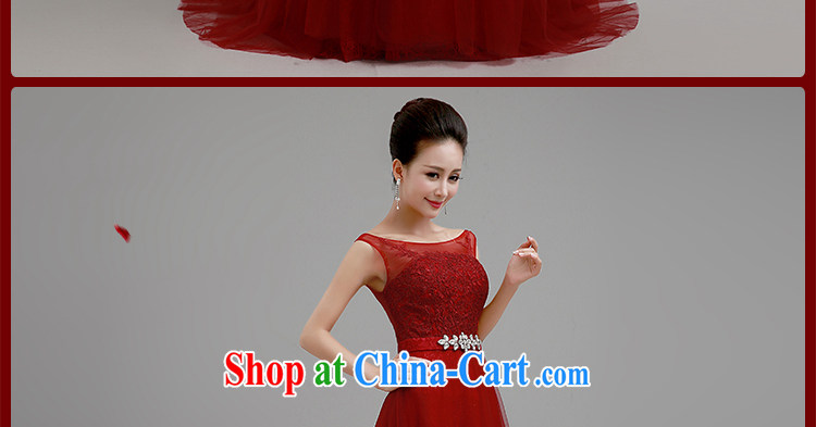 Early definition 2015 new bride's red dress, long-tail dress toast reception service wedding dresses evening dress the red line, to make contact Customer Service pictures, price, brand platters! Elections are good character, the national distribution, so why buy now enjoy more preferential! Health