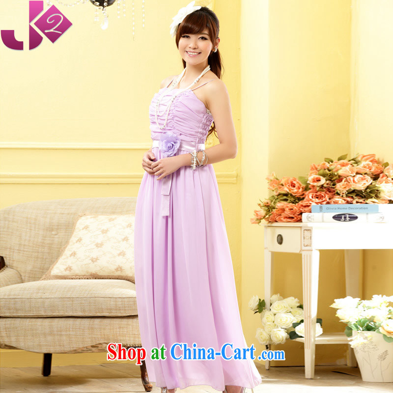 JK 2. YY stylish sister skirt floral bridesmaid long version dress snow woven strap dresses XL dress light purple XL 3 175 recommendations about Jack