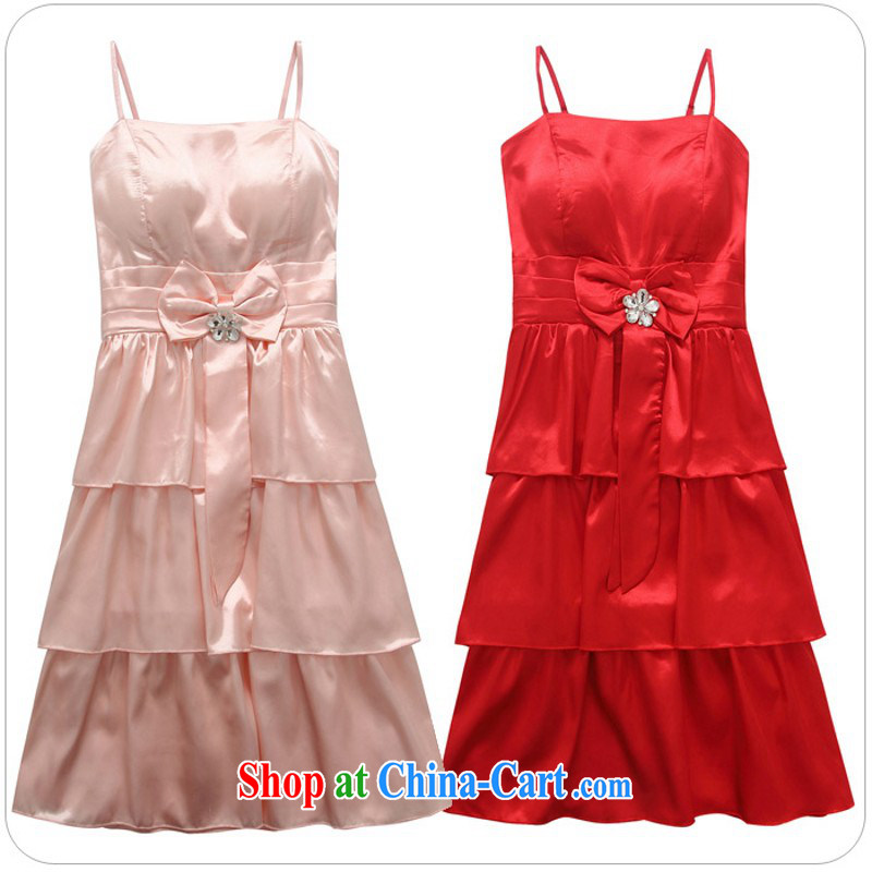 The package mail new, small dress XL straps dress summer stylish water drilling wiped his chest cake dress wedding bridesmaid dresses and sisters skirt blue 3 XL approximately 160 - 180 jack, land is still the garment, and shopping on the Internet