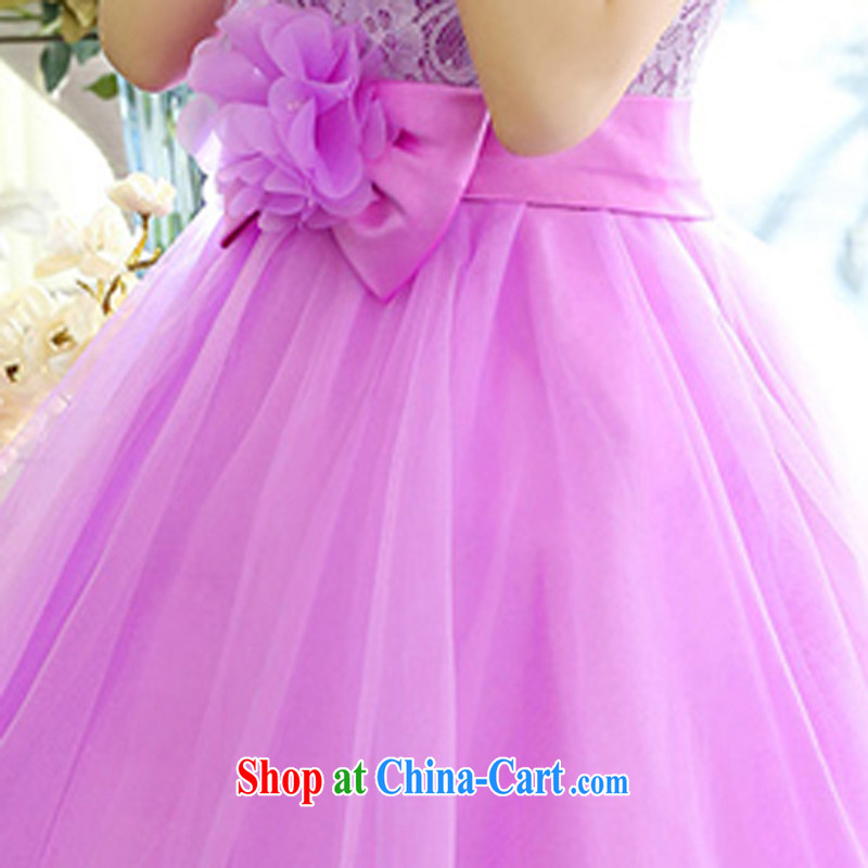 Style trends 2015 spring female small dress wedding bridesmaid dress bridal dress uniform toast wedding dresses girls purple XL, style trends (GEDIAOTIDE), online shopping