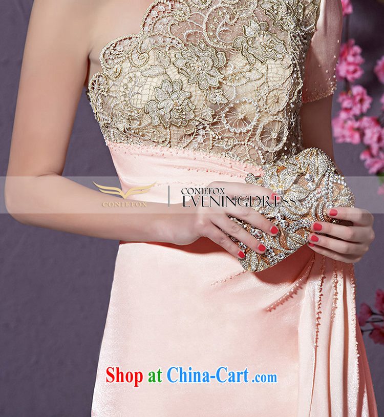 Creative Fox 2015 new high-end custom dress pink single shoulder bridesmaid dress long high-waist dress evening dress wedding dress toast serving 82,225 custom, does not support return pictures, price, brand platters! Elections are good character, the national distribution, so why buy now enjoy more preferential! Health