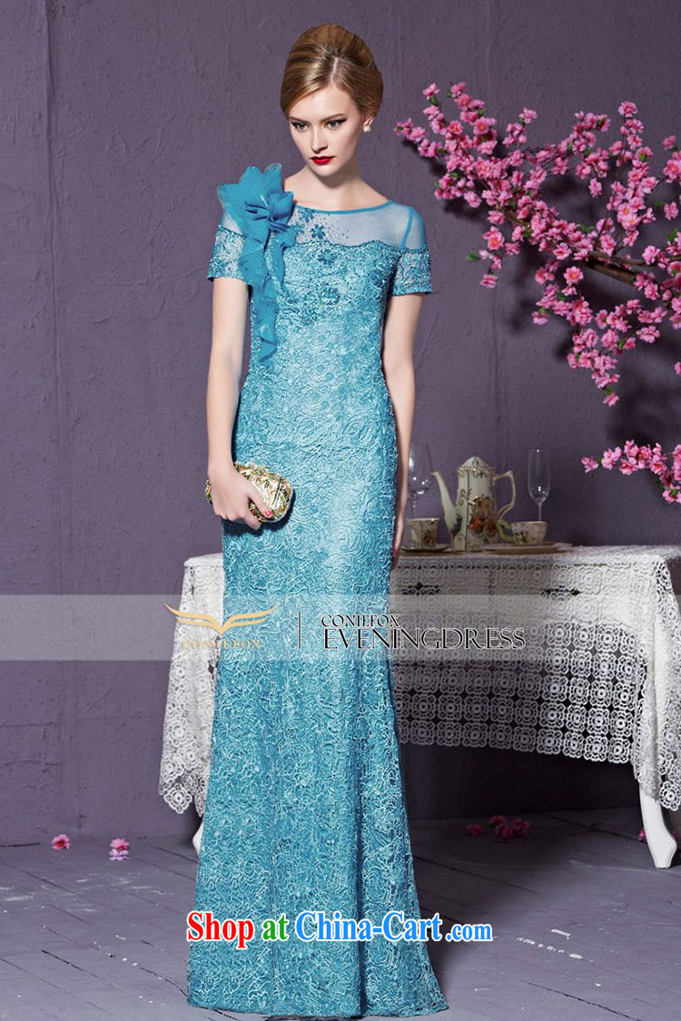 Creative Fox 2015 new high-end dress custom blue dress long dress Banquet Exhibition dress model dress Car Show dress 82,228 custom, does not support return pictures, price, brand platters! Elections are good character, the national distribution, so why buy now enjoy more preferential! Health