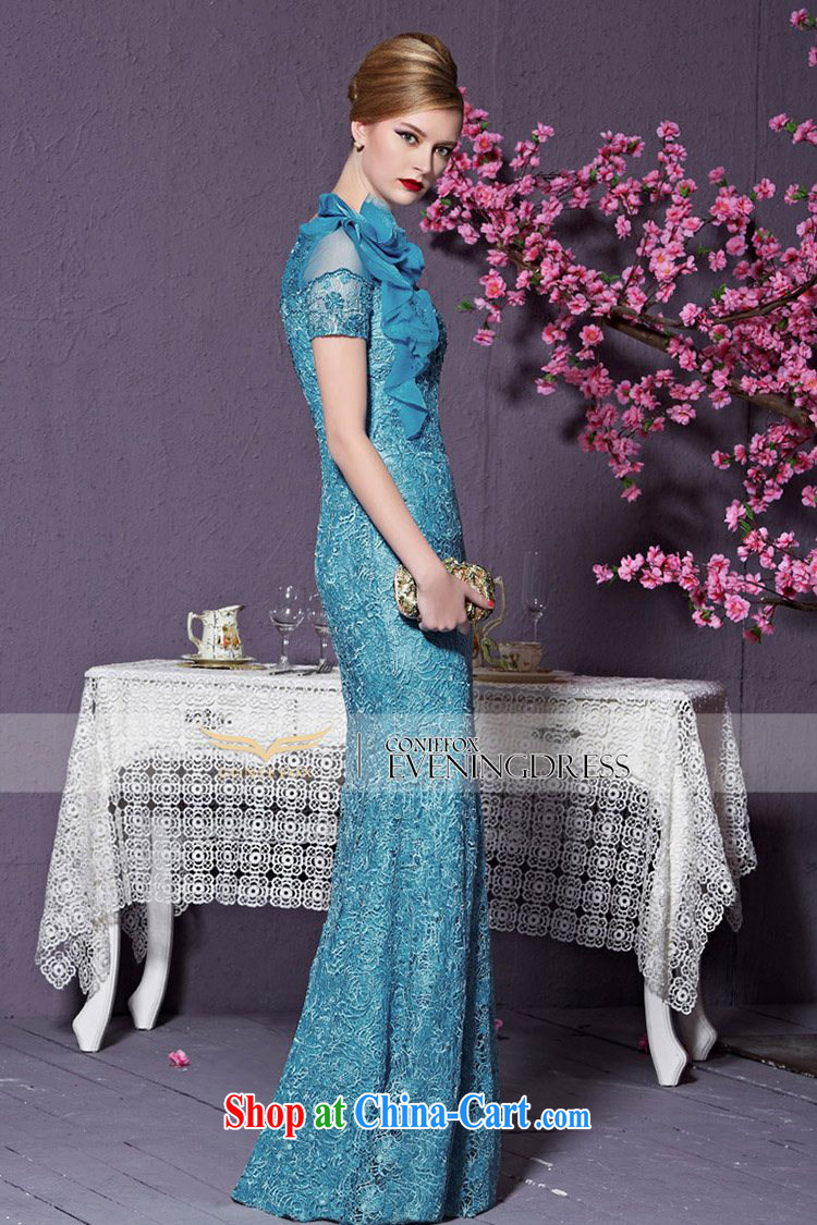 Creative Fox 2015 new high-end dress custom blue dress long dress Banquet Exhibition dress model dress Car Show dress 82,228 custom, does not support return pictures, price, brand platters! Elections are good character, the national distribution, so why buy now enjoy more preferential! Health